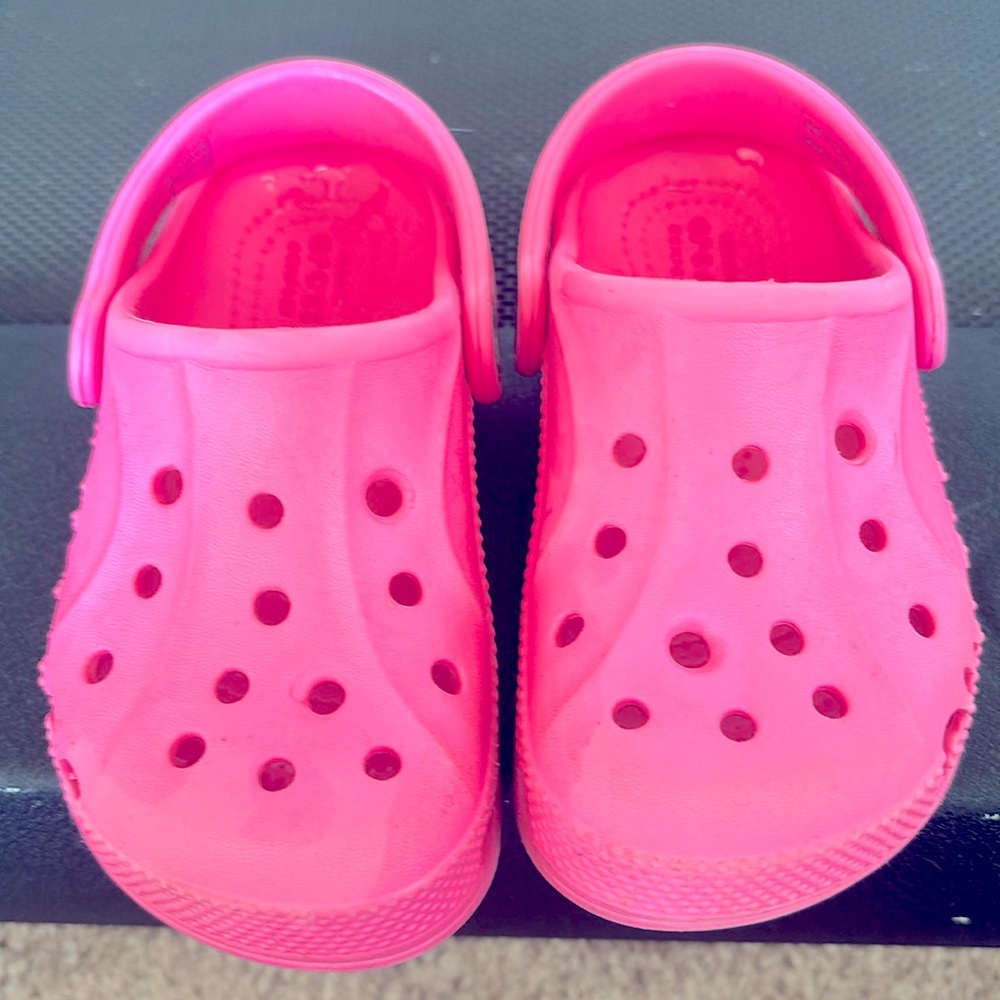 9C Barbie pink girls Crocs